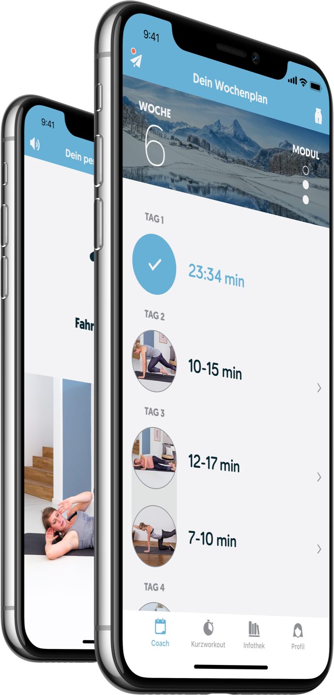 iphone X - Mommymove App - 2 Phones